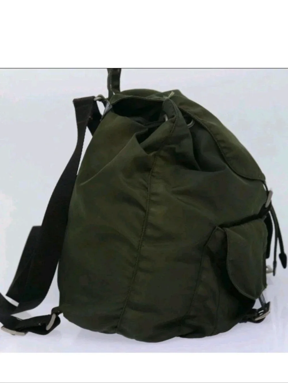 Prada Olive Green Khaki Nylon Backpack - Luxury Men’s/ Womens Bag Hp 🔥🔥🔥🔥